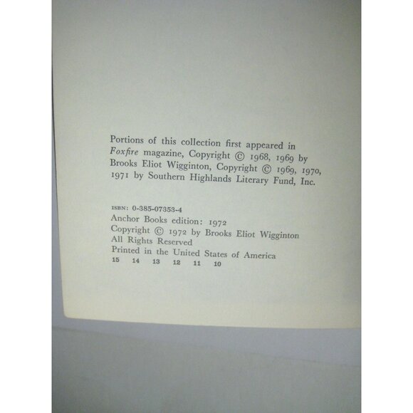 The Foxfire Book Set Of 3 Volumes 1 to 3 Eliot Wigginton - Picture 12 of 16